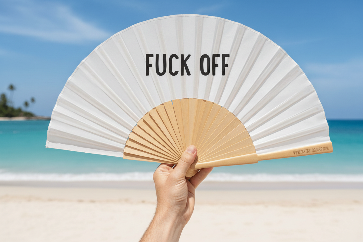Éventail Fuck Off 23 cm