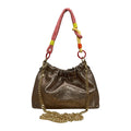 Sac cuir irisé cordon Plissa S