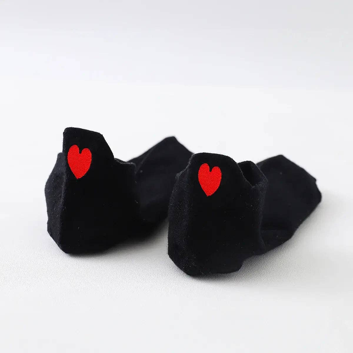 Chaussettes Languette Coeur Rouge Femme I 35-41