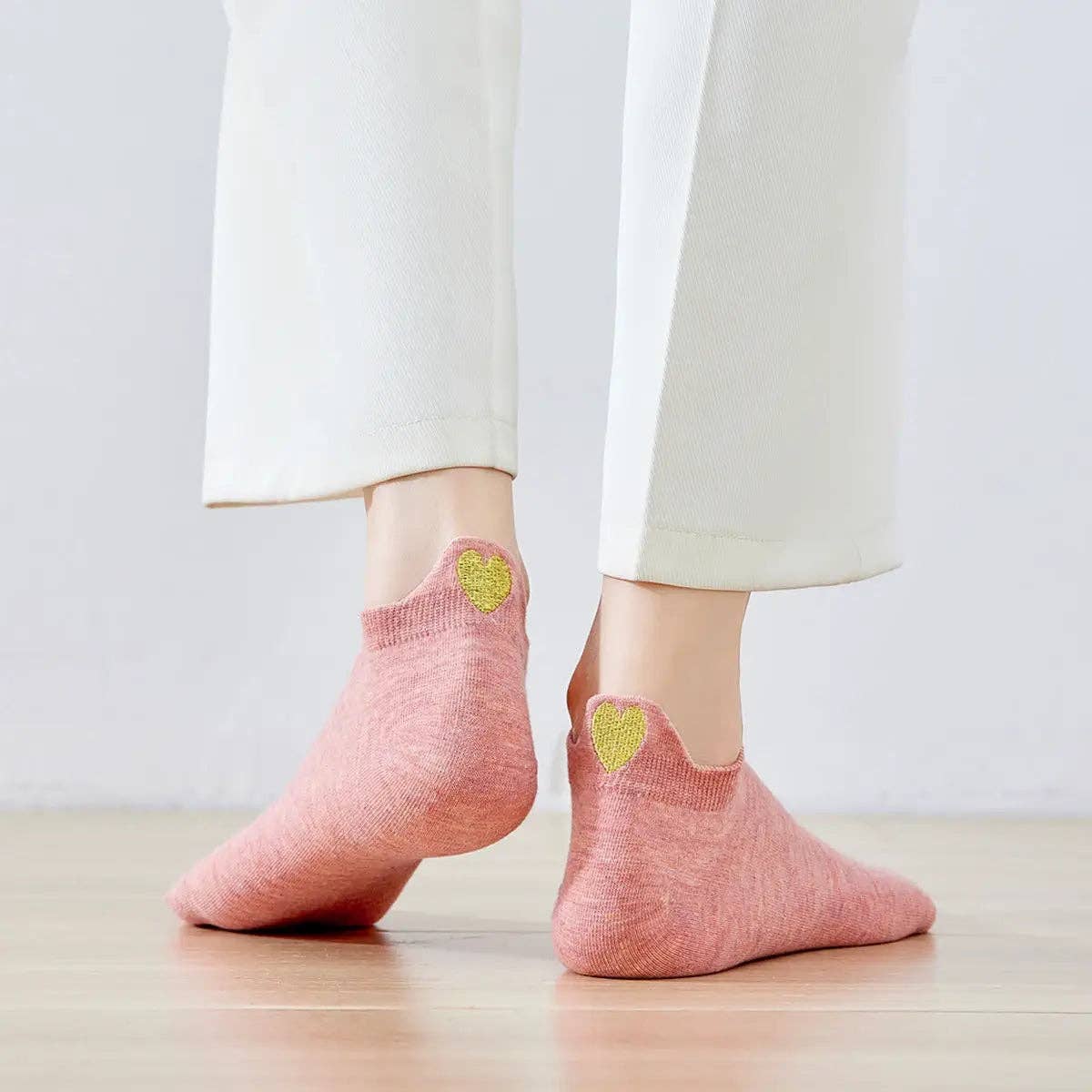 Chaussettes Languette Coeur Doré Femme I 35-41