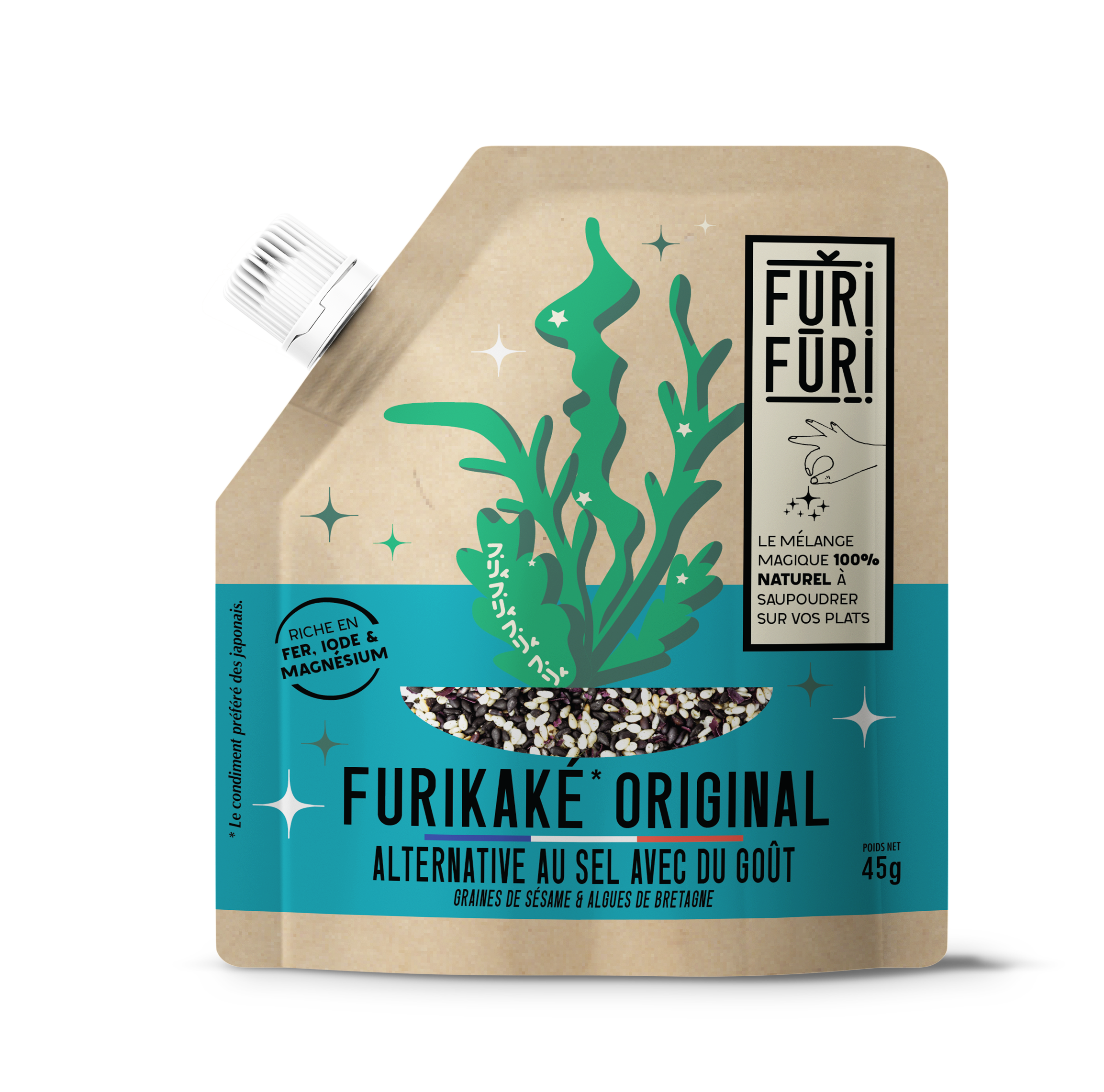 Furikake Original - Condiment sésame&algues -alternative sel
