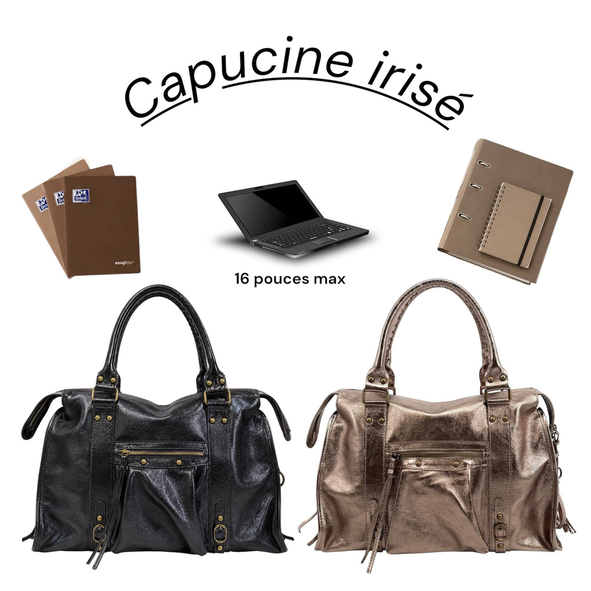 SAC CUIR IRISE CAPUCINE L