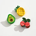 Lot de 3 barrettes cerise avocat ananas I Enfant
