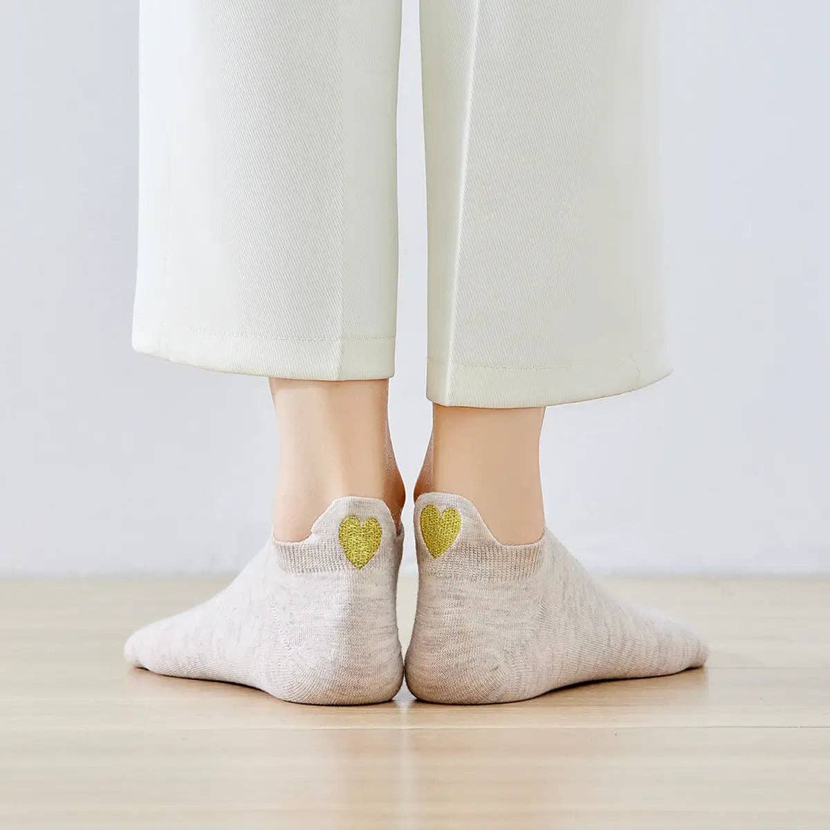 Chaussettes Languette Coeur Doré Femme I 35-41