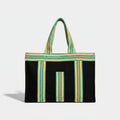 Grand sac de plage nylon recyclé noir