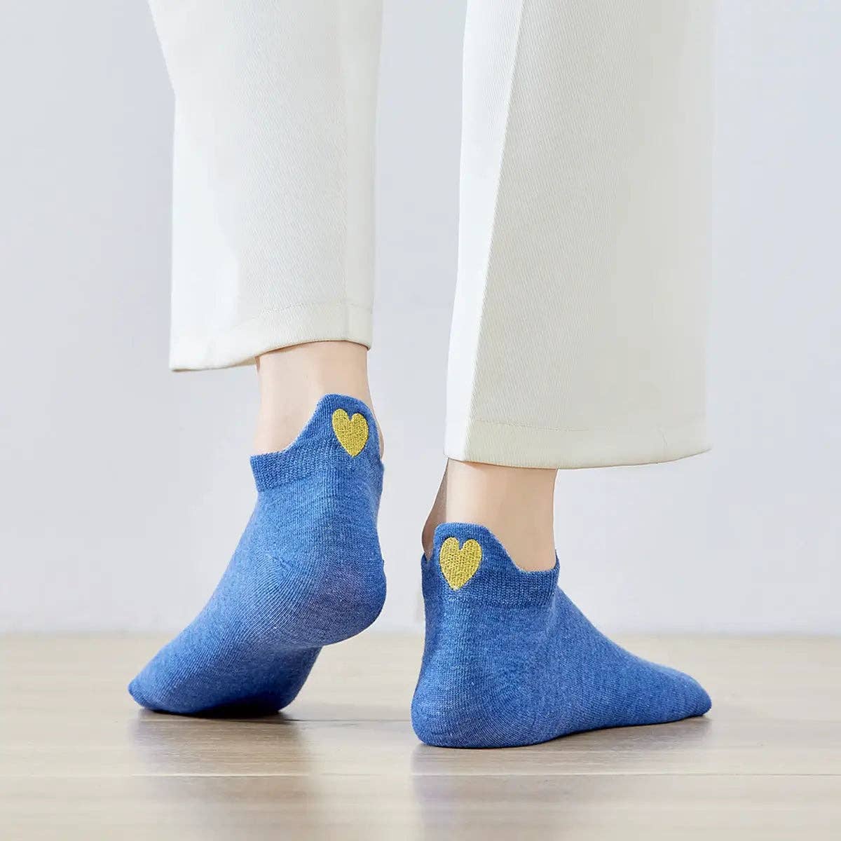 Chaussettes Languette Coeur Doré Femme I 35-41
