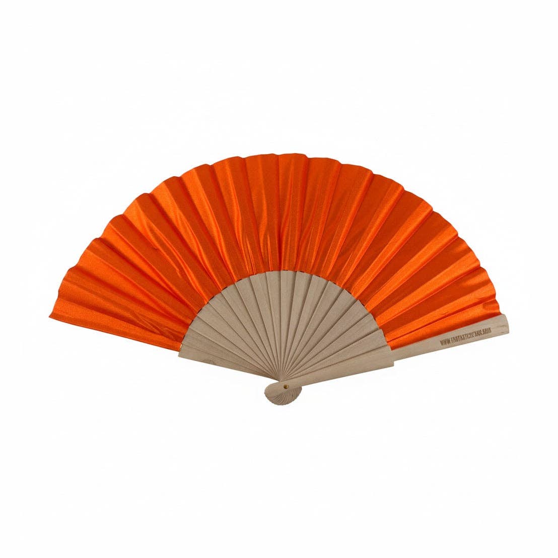 Éventail 23cm Orange Nacré Scintillant