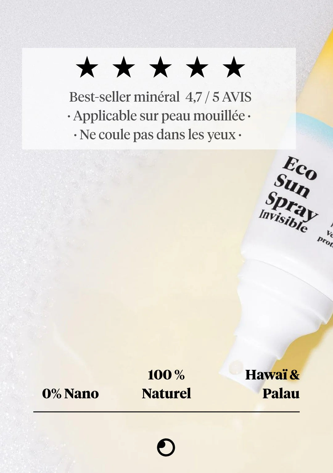 Crème solaire - SPF 50 - Resistant à l'eau