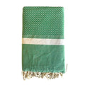 Double serviette fouta Bouquet vert 2x2m