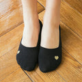Socquettes Invisibles Petit Coeur Doré Femme I 35-41