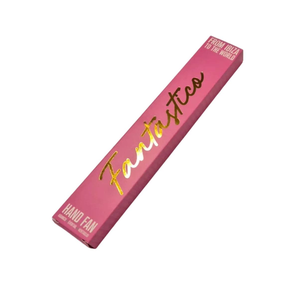 Éventail scintillant nacré or 23 cm