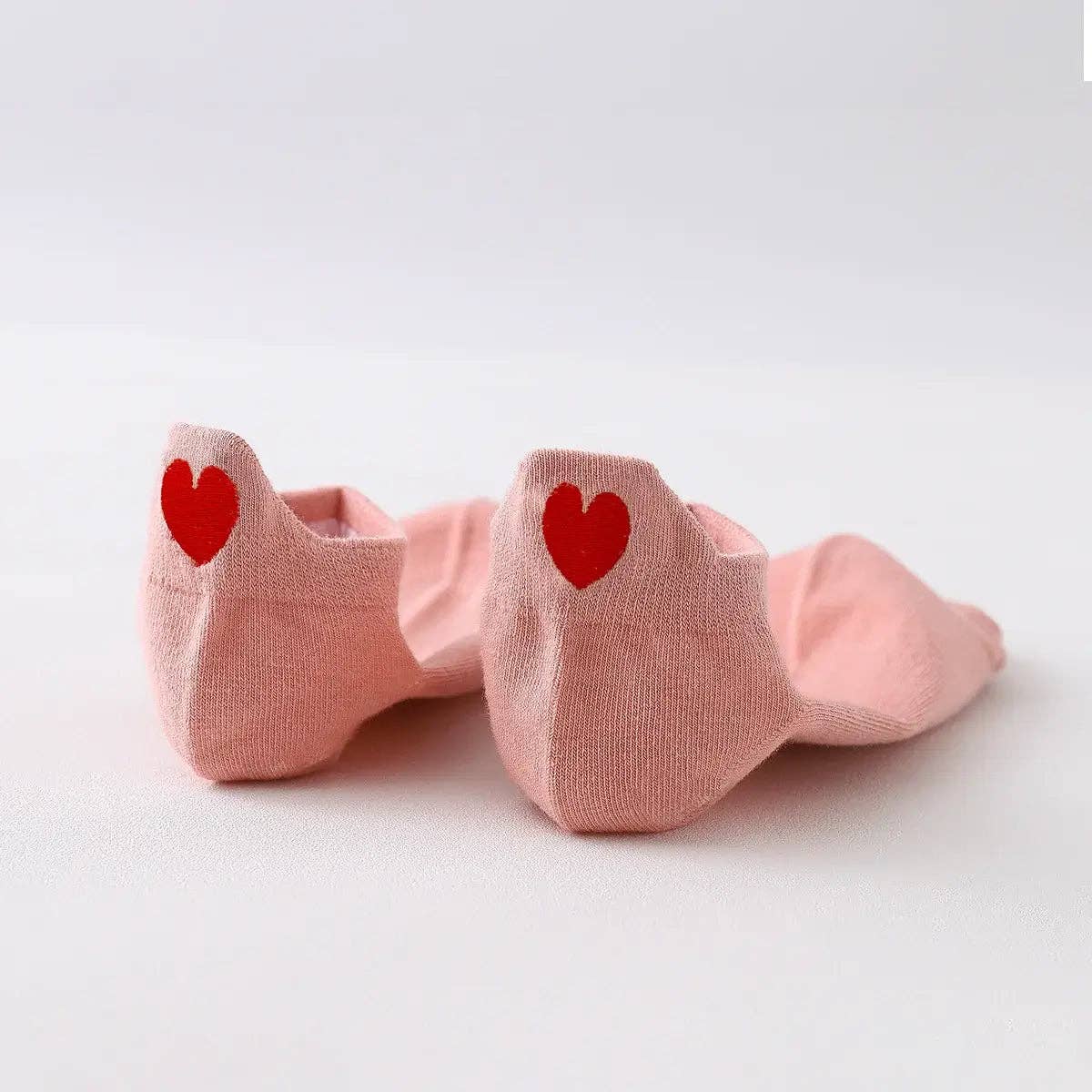 Chaussettes Languette Coeur Rouge Femme I 35-41