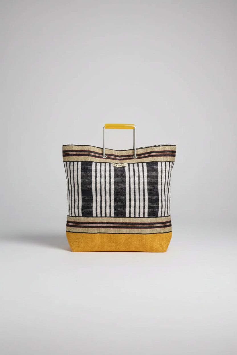 Cabas nylon LOLIA Noir & Orange
